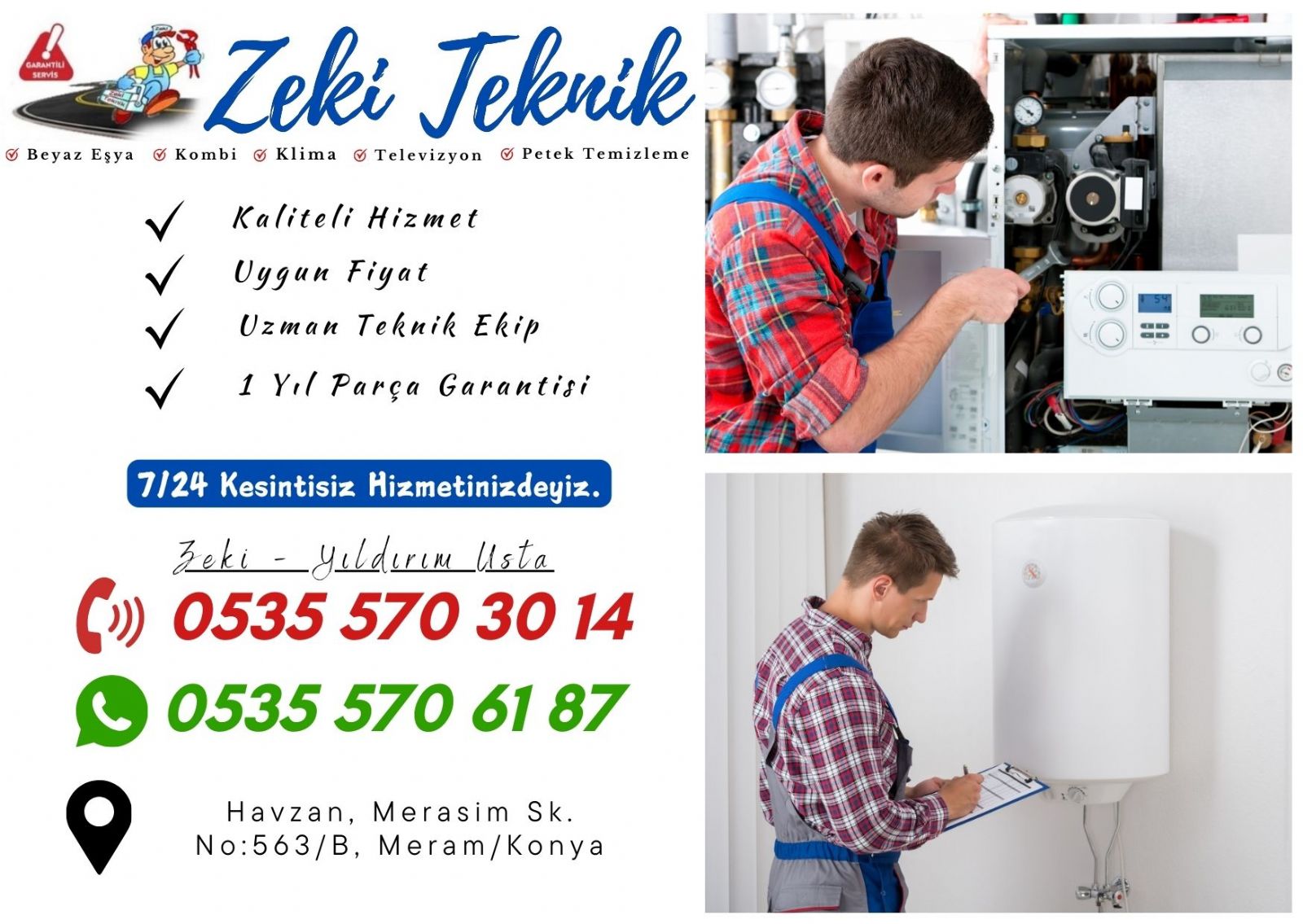 Meram  Kombi Servisi 
